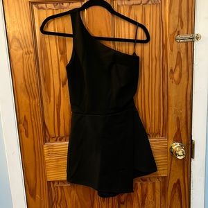 Black dress/romper one shoulder